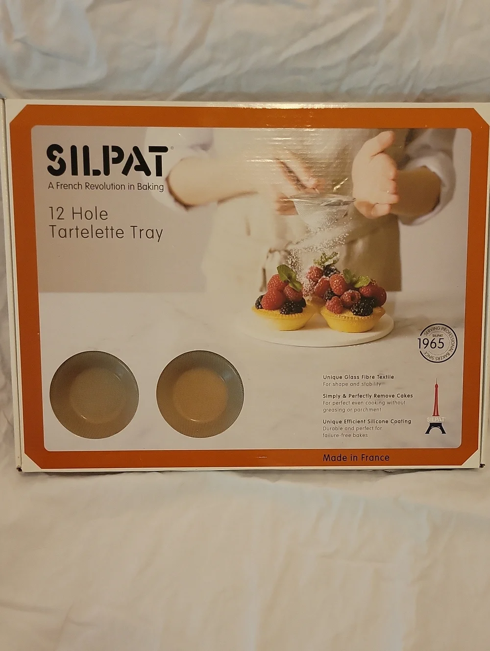 12-Hole Tartelette Tray - Orange
